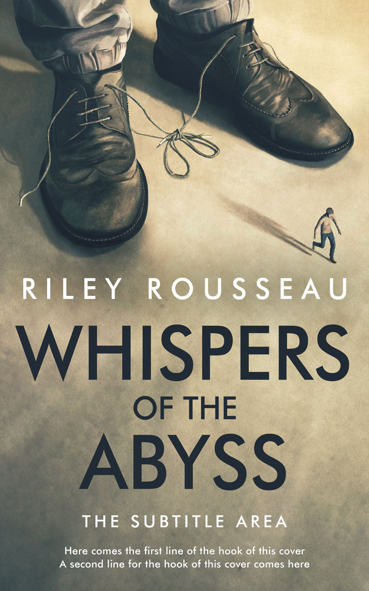 2D view of Premade Surreal Book Cover - Heathered Gray