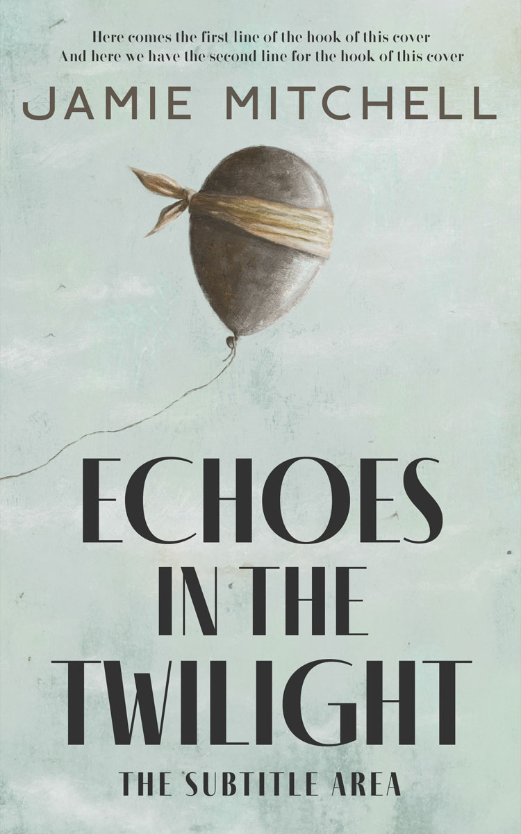 2D view of Premade Abstract Book Cover - Conch