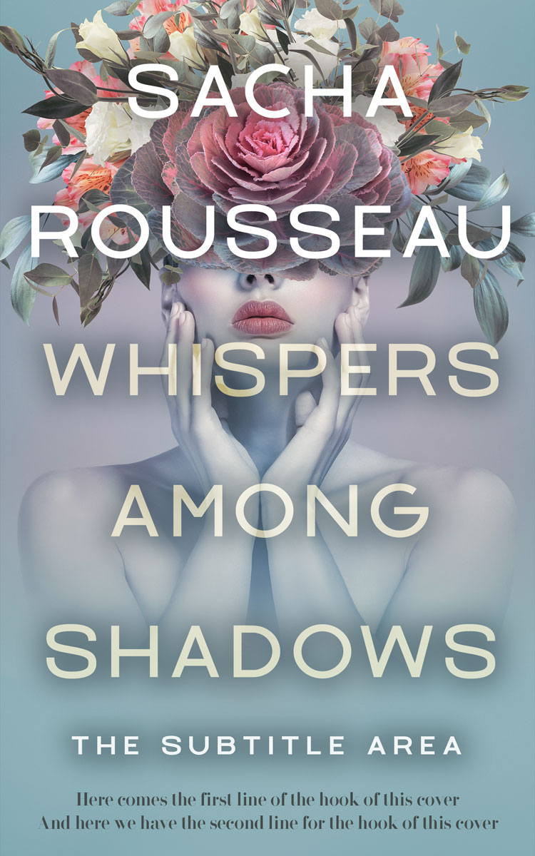 2D view of Premade Abstract Book Cover - Regent Gray