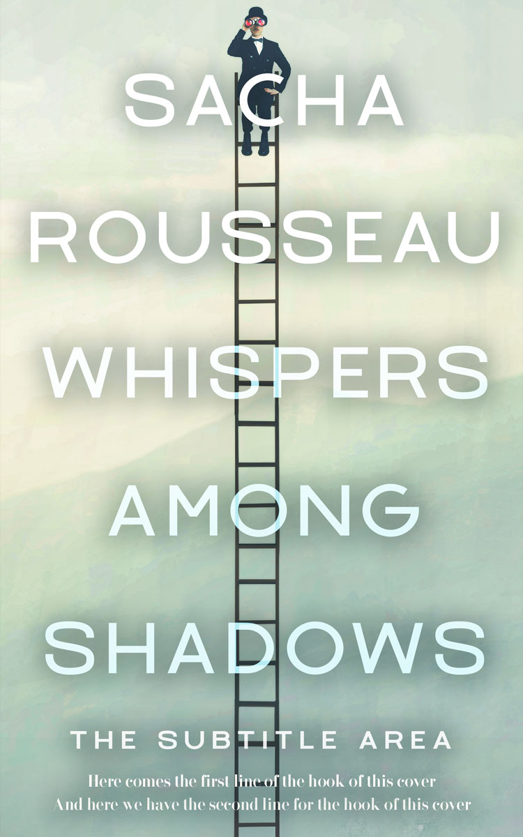 2D view of Premade Abstract Book Cover - Tasman