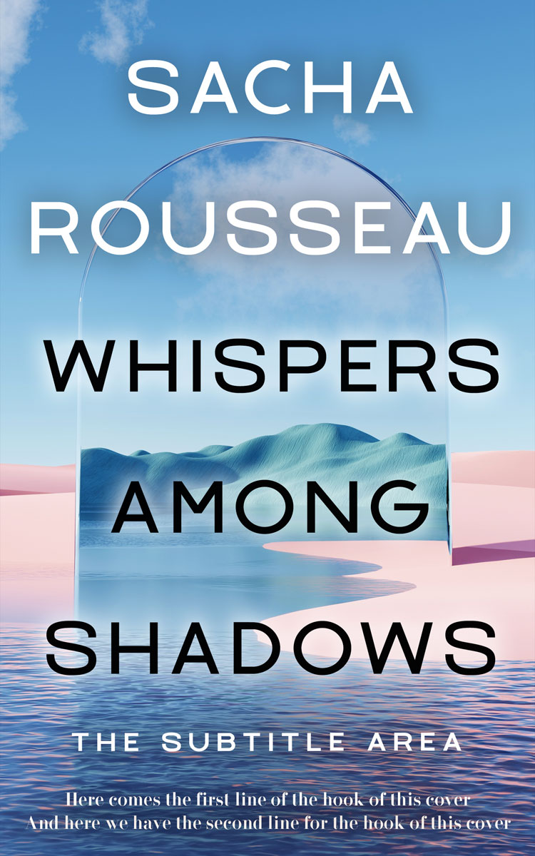 2D view of Glacier #15575 - Premade Abstract Book Cover