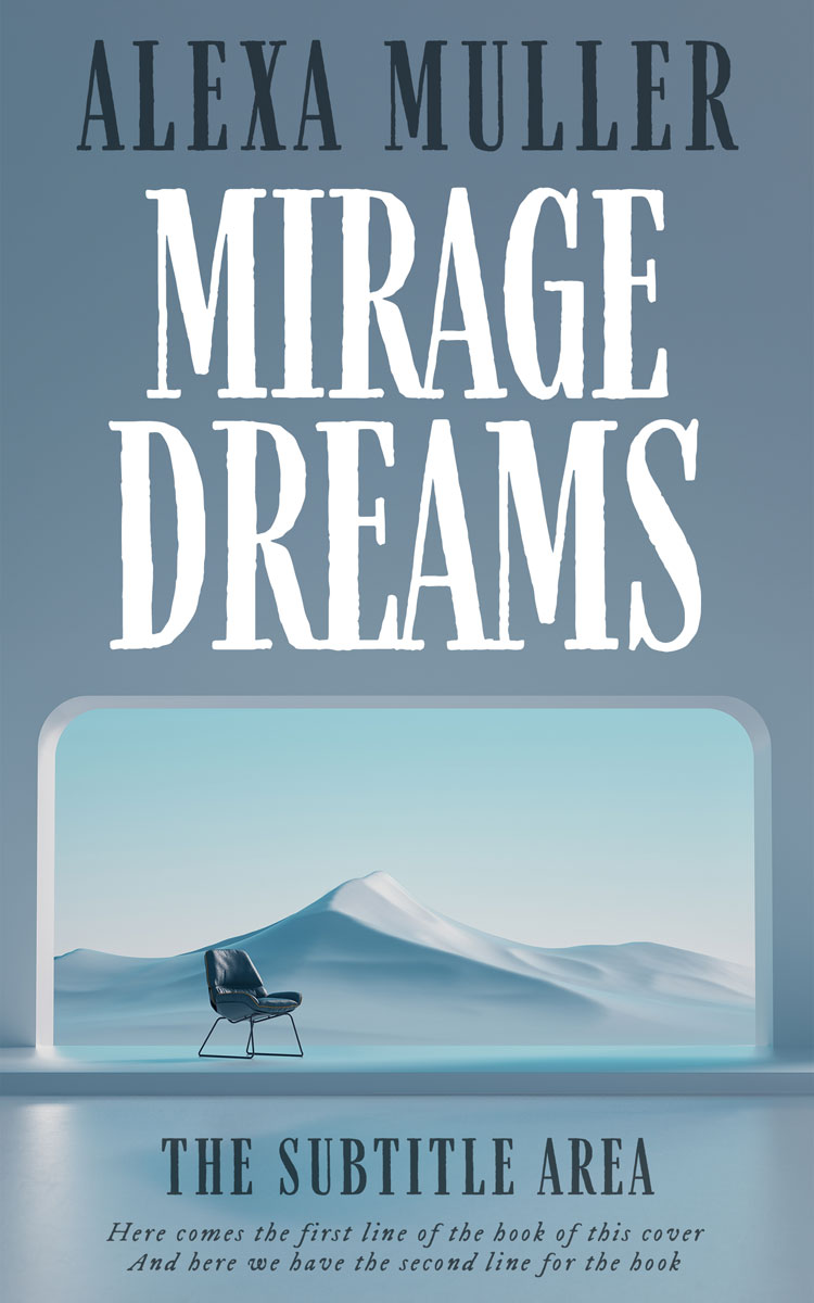 2D view of Premade Surreal Book Cover - Gumbo