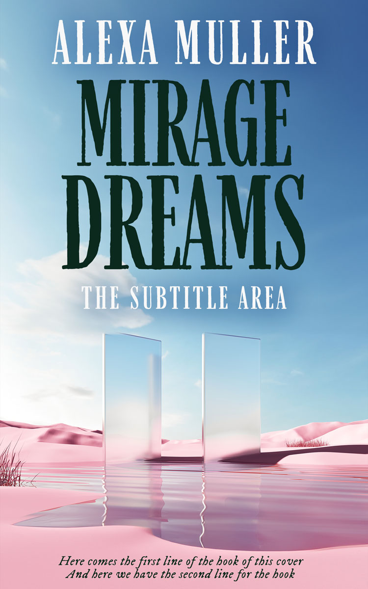 2D view of Gray Suit #15595 - Premade Surreal Book Cover