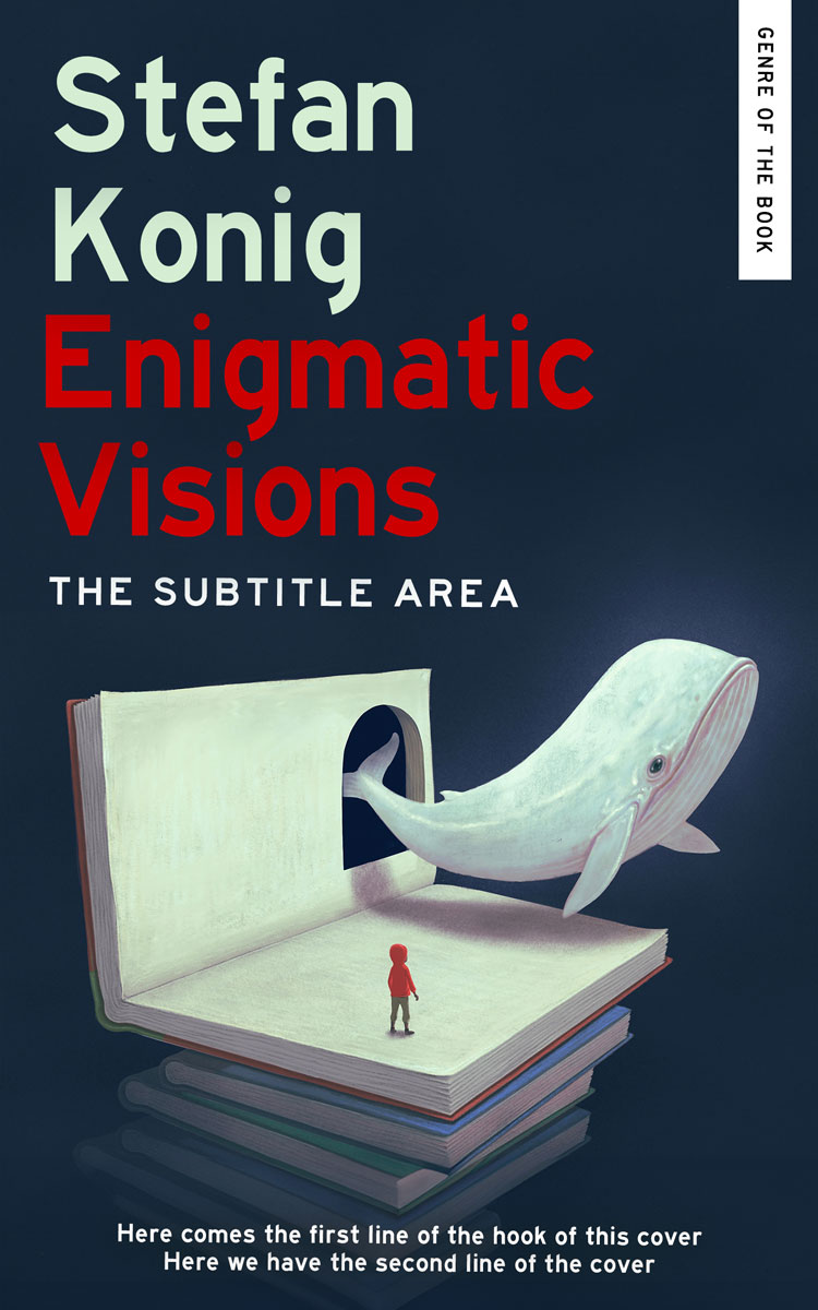 2D view of Premade Surreal Book Cover - Bison Hide