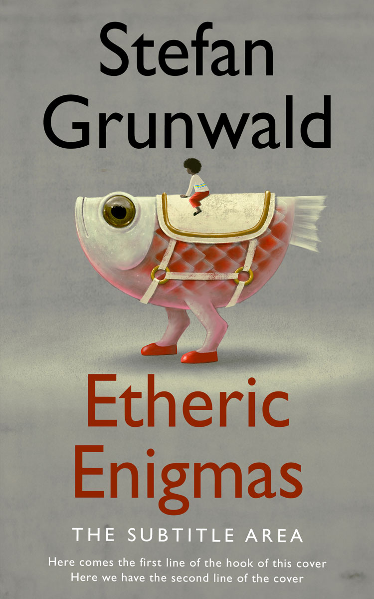 2D view of Premade Surreal Book Cover - Lemon Grass