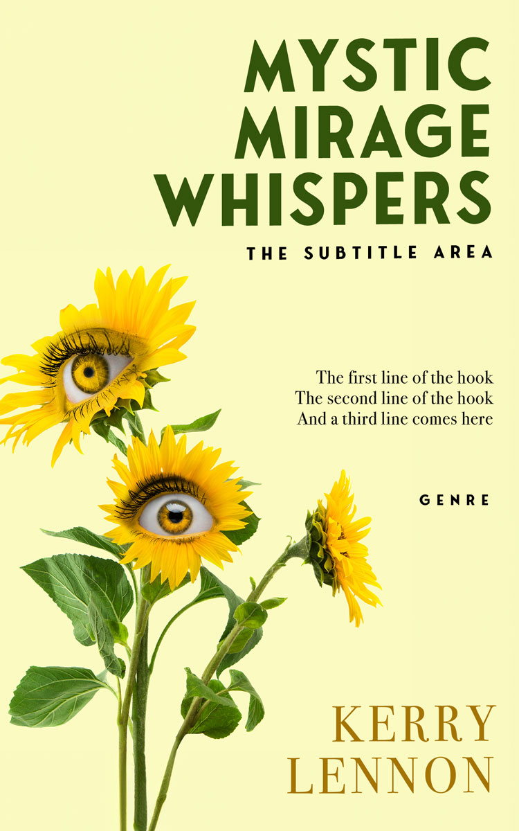 2D view of Premade Surreal Book Cover - Corn Field