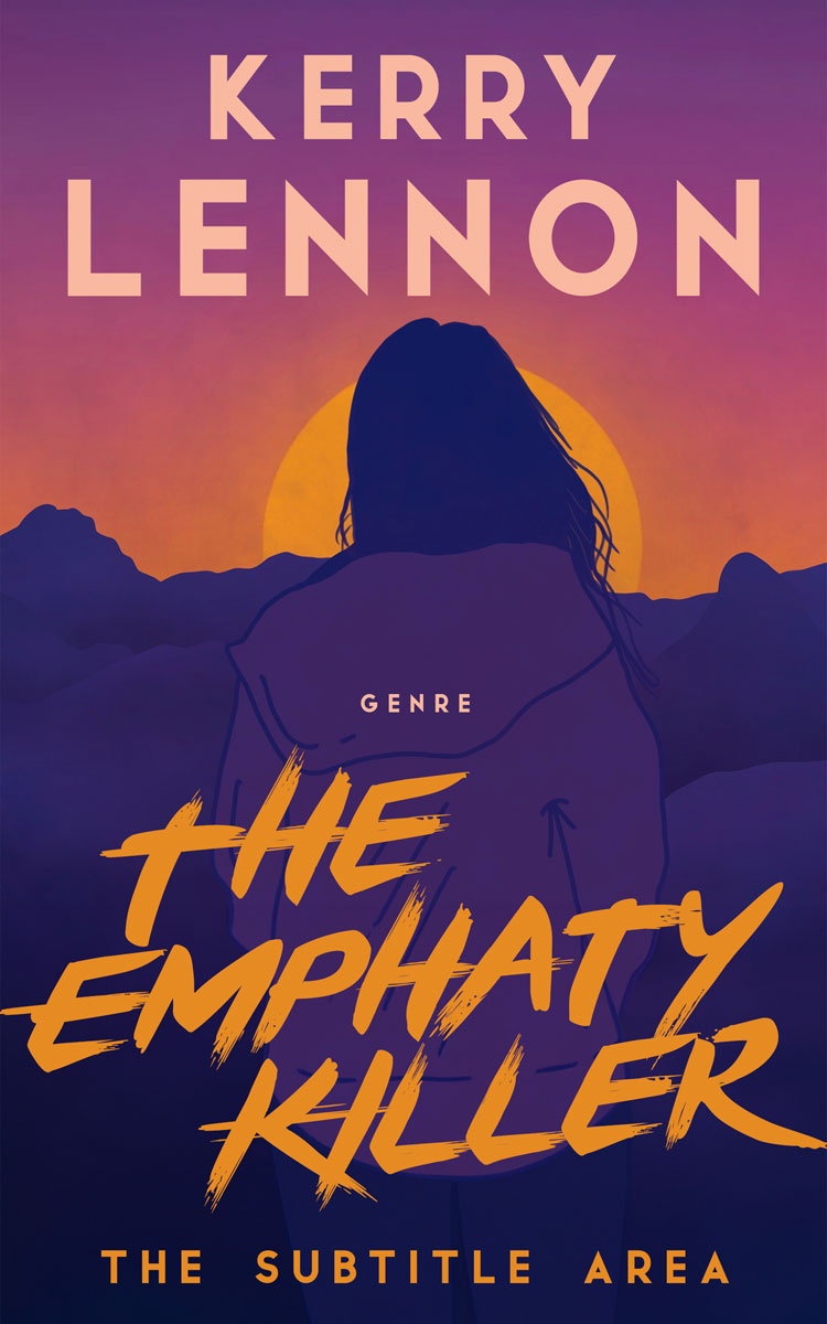 2D view of Premade Mystery & Thriller & Suspense Book Cover - Raw Sienna