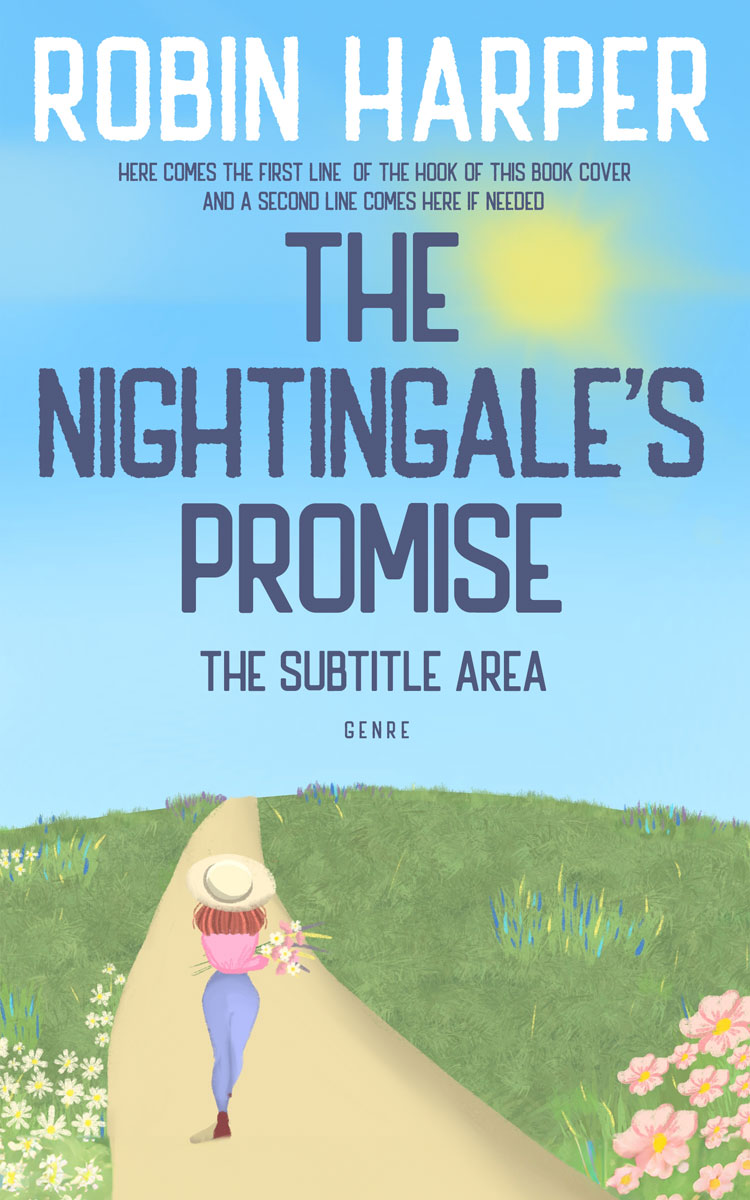 2D view of Cornflower #15668 - Premade Literary Fiction Book Cover