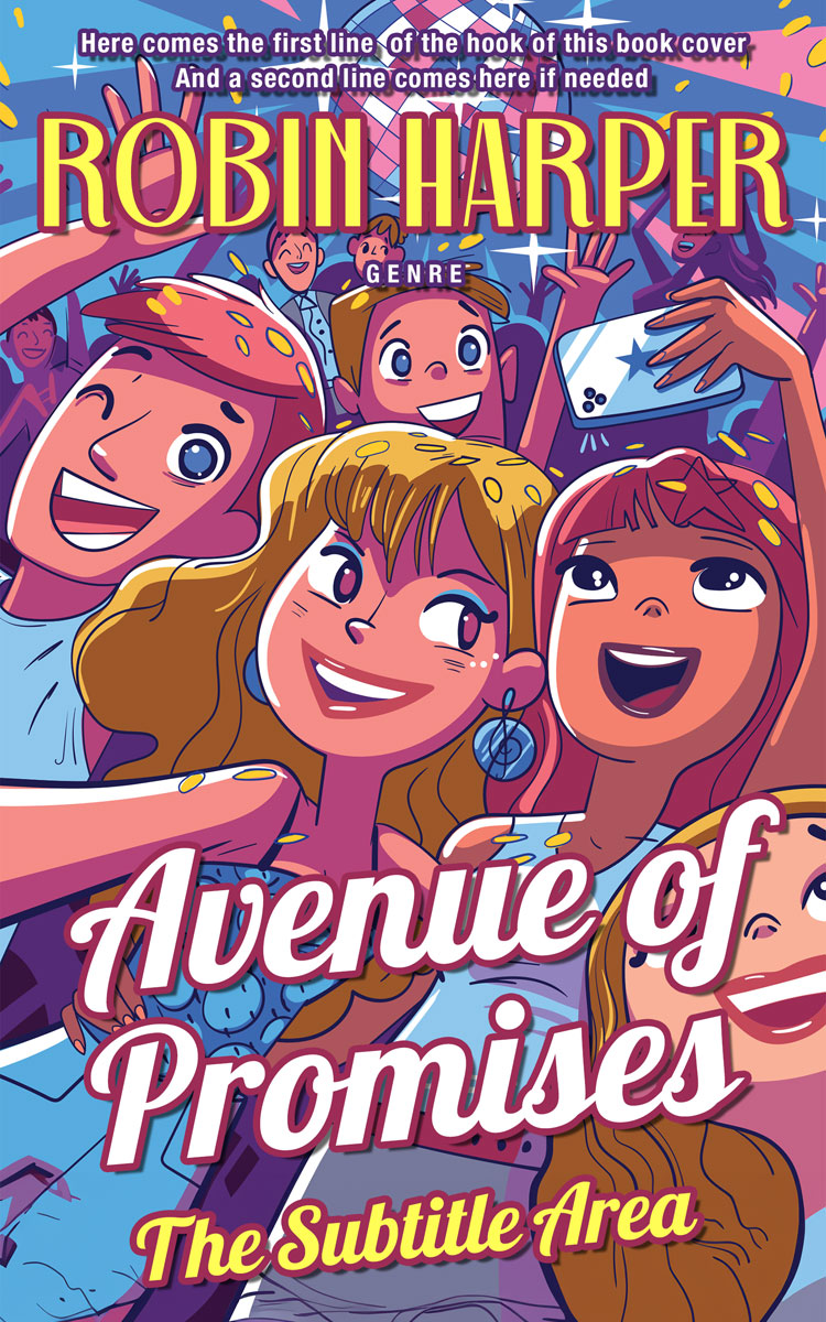 2D view of Premade Teen & Young Adult Book Cover - Cannon Pink