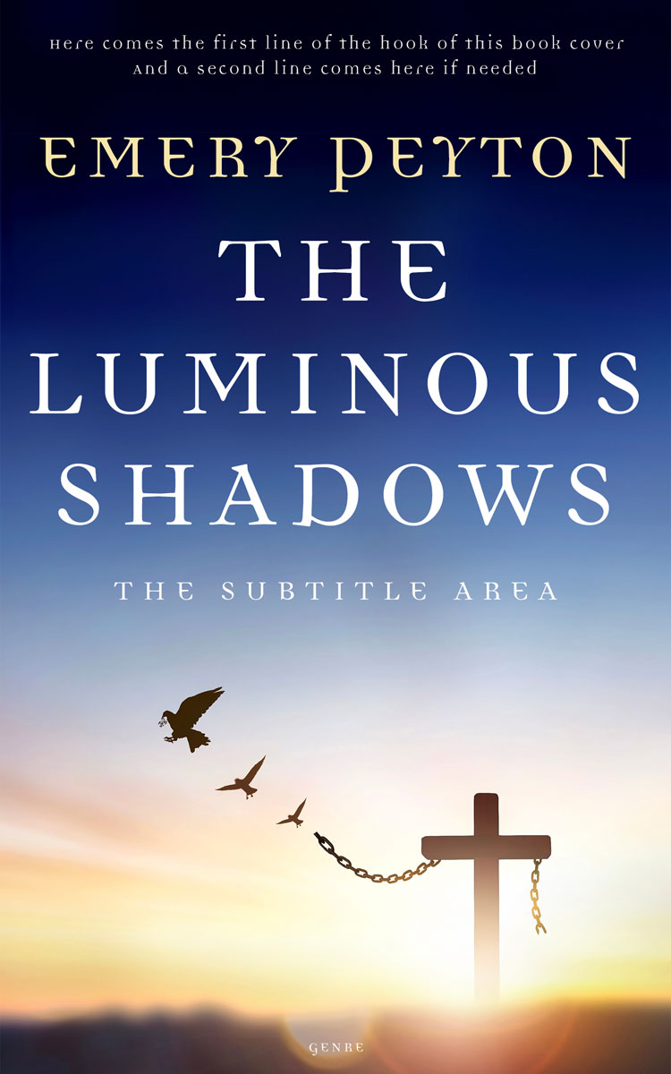 2D view of Premade Mystery & Thriller & Suspense Book Cover - Stark White