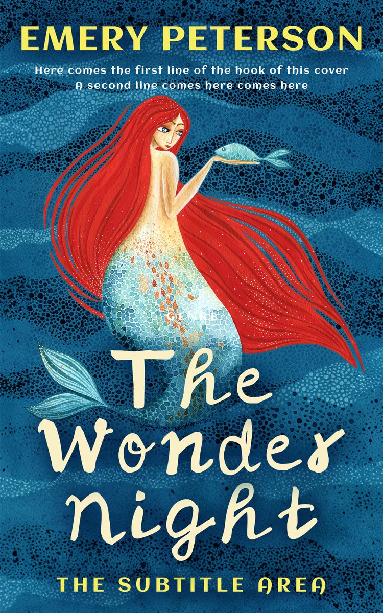 2D view of Premade Fantasy Book Cover - Burning Sand