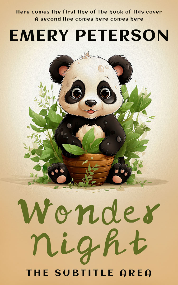 2D view of Grain Brown #15752 - Premade Nature Book Cover