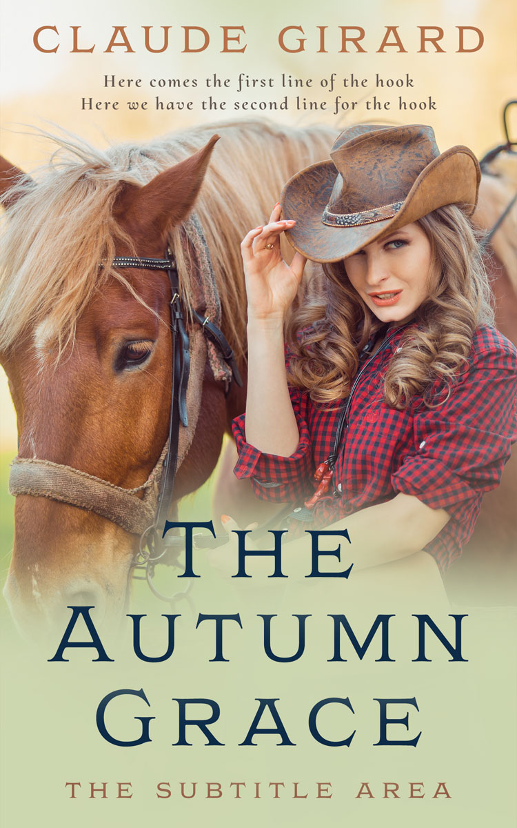 2D view of Thistle Green #15809 - Premade Western Book Cover