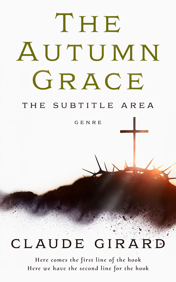 2D view of Premade Religion & Spirituality Book Cover - Black Marlin