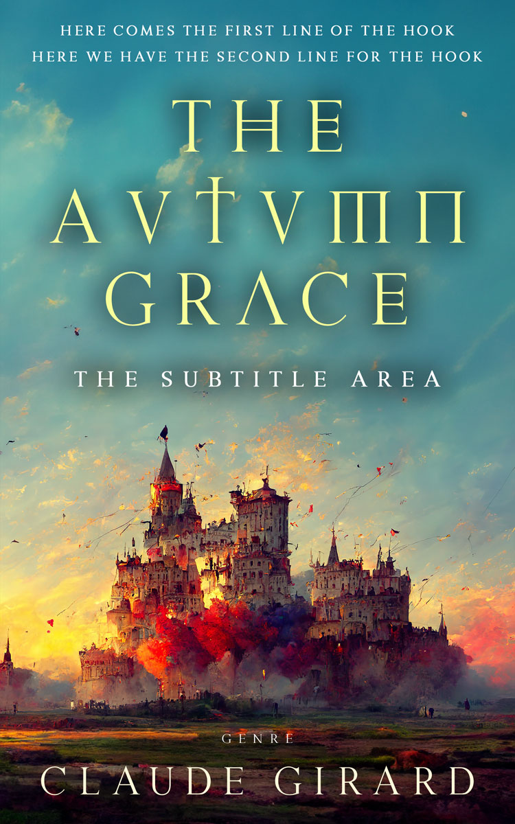 2D view of Smalt Blue #15830 - Premade Fantasy Book Cover