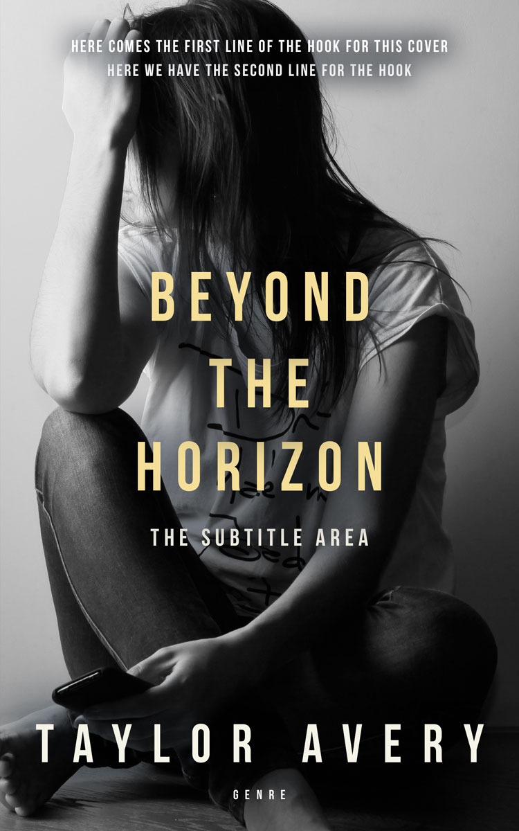 2D view of Premade Teen & Young Adult Book Cover - Mist Gray