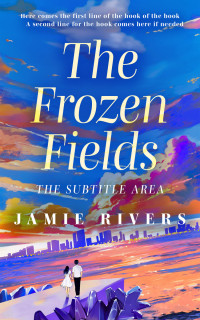 2D view of Premade Romance Book Cover - Cerulean Blue