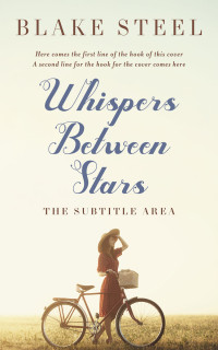 2D view of Premade Romance Book Cover - Ecru White