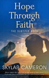 2D view of Premade Religion & Spirituality Book Cover - Chambray