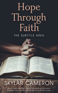 2D view of Premade Religion & Spirituality Book Cover - Ash