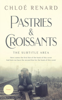 2D view of Premade Literary Fiction Book Cover - Mid Gray