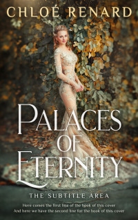 2D view of Premade Romance Book Cover - Taupe