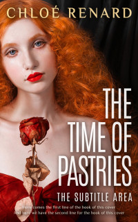 2D view of Premade Romance Book Cover - Burnt Umber