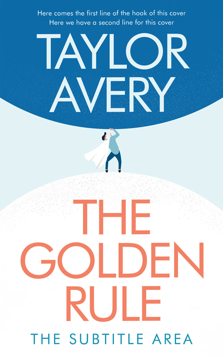 3D mockup of Tory Blue #17022 - Premade Abstract Book Cover | BookCoverZone