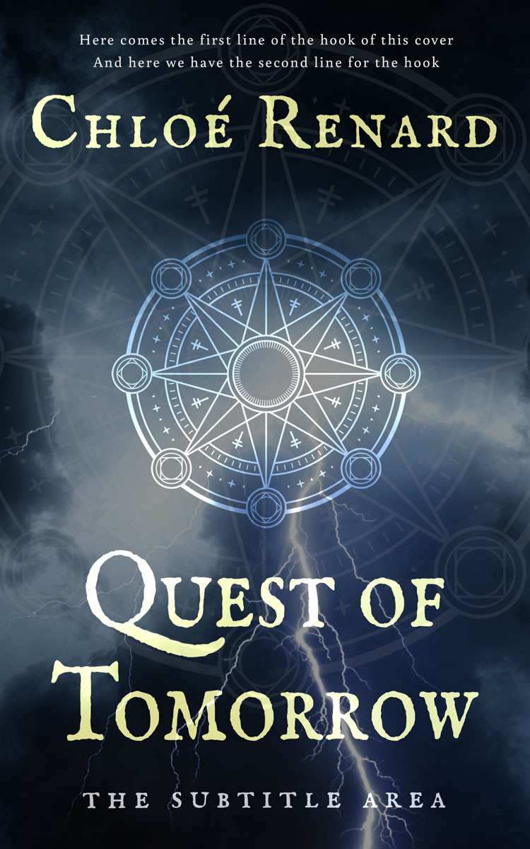 2D view of Premade Fantasy Book Cover - Mirage