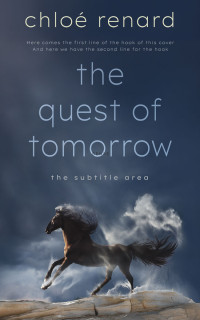 2D view of Premade Western Book Cover - Oxford Blue