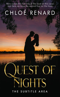 2D view of Premade Romance Book Cover - Antique Brass