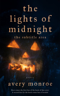 2D view of Black #17547 - Premade Horror Book Cover