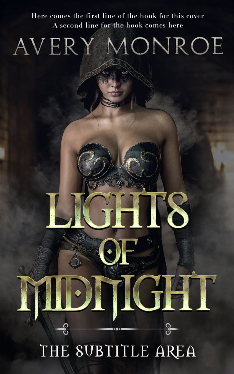 2D view of Thunder #17636 - Premade Fantasy Book Cover | BookCoverZone*