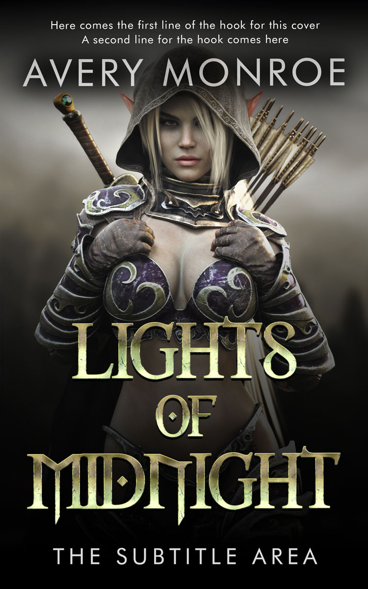 2D view of Cod Gray #17639 - Premade Fantasy Book Cover | BookCoverZone*