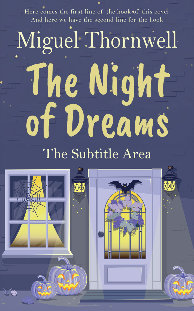 2D view of Premade Horror Book Cover - Comet