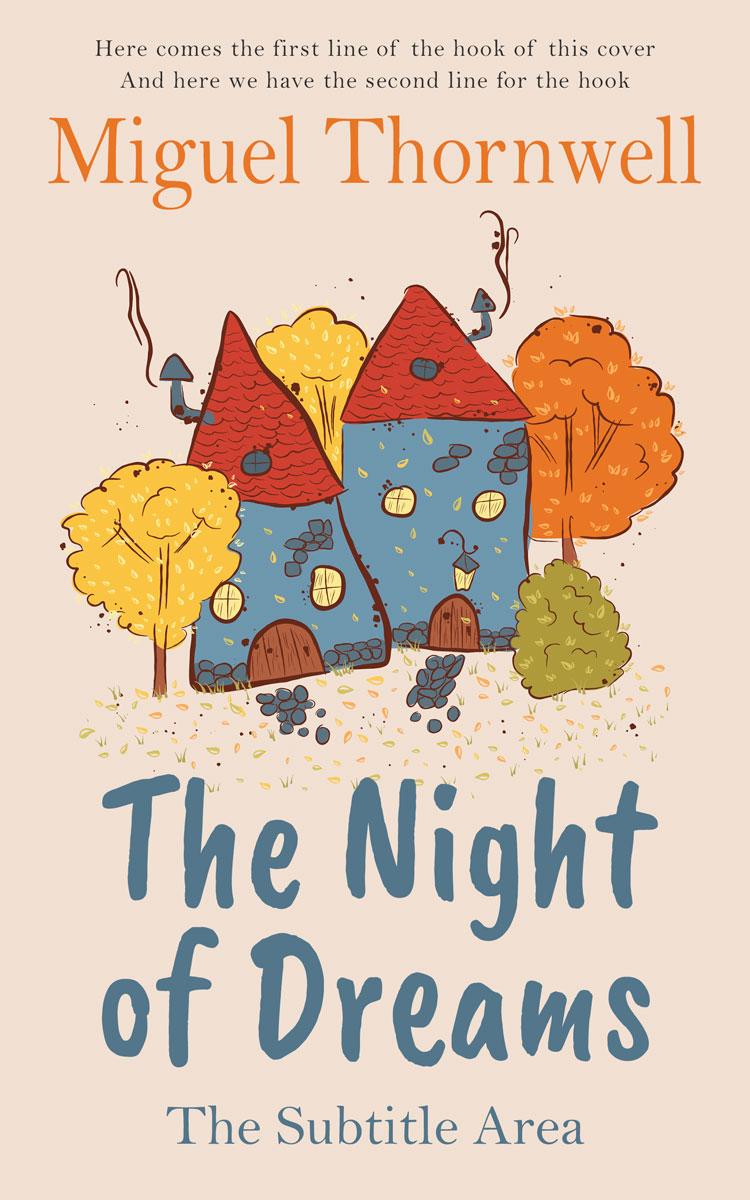 2D view of Premade Children's Book Cover - Parchment