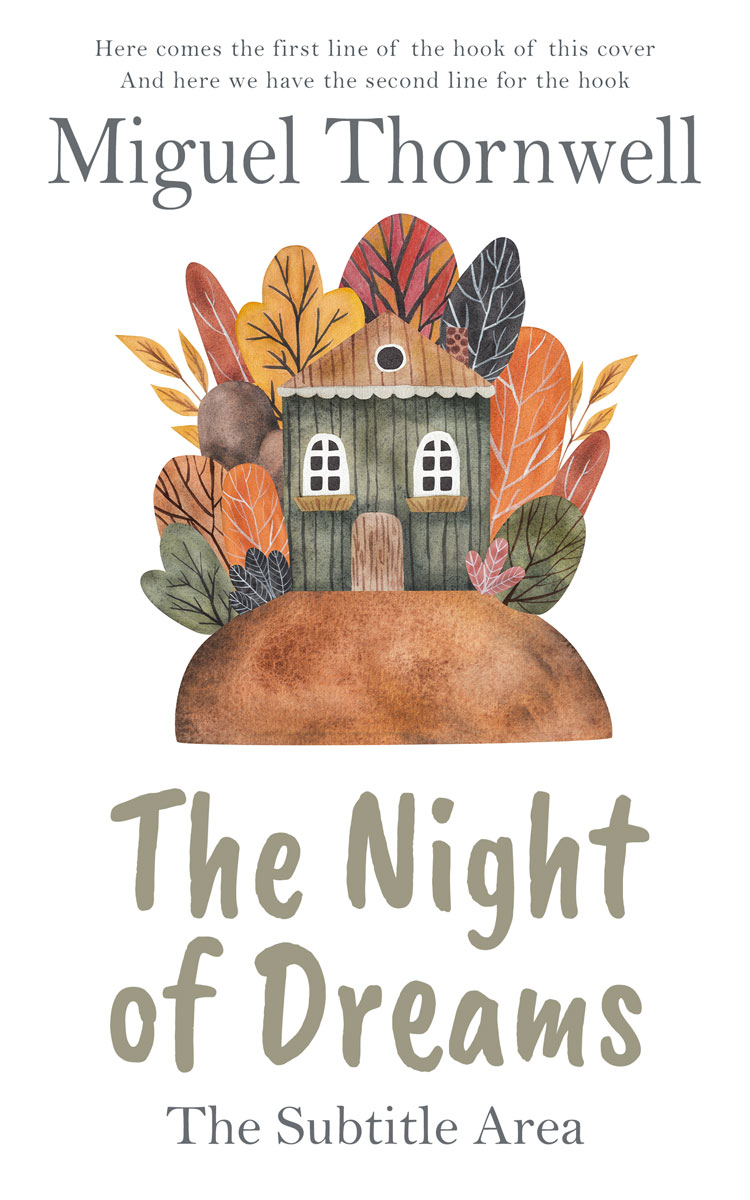 2D view of Premade Children's Book Cover - Sandal