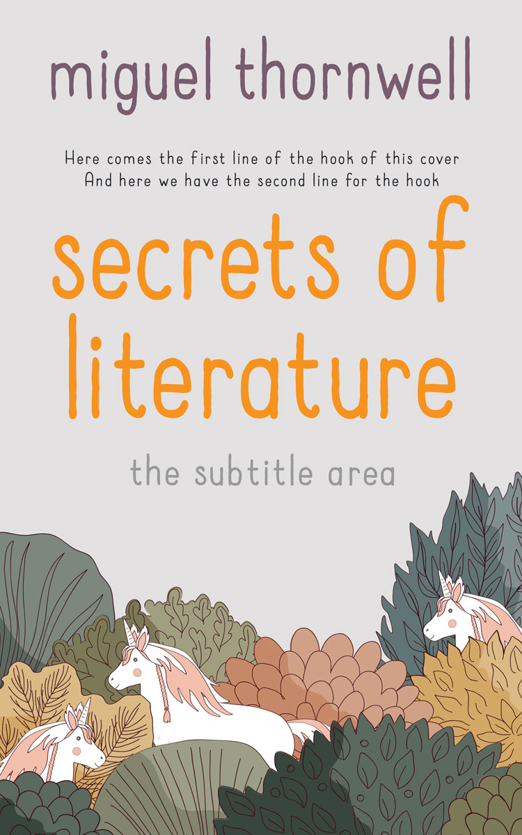 2D view of Premade Literary Fiction Book Cover - Swiss Coffee