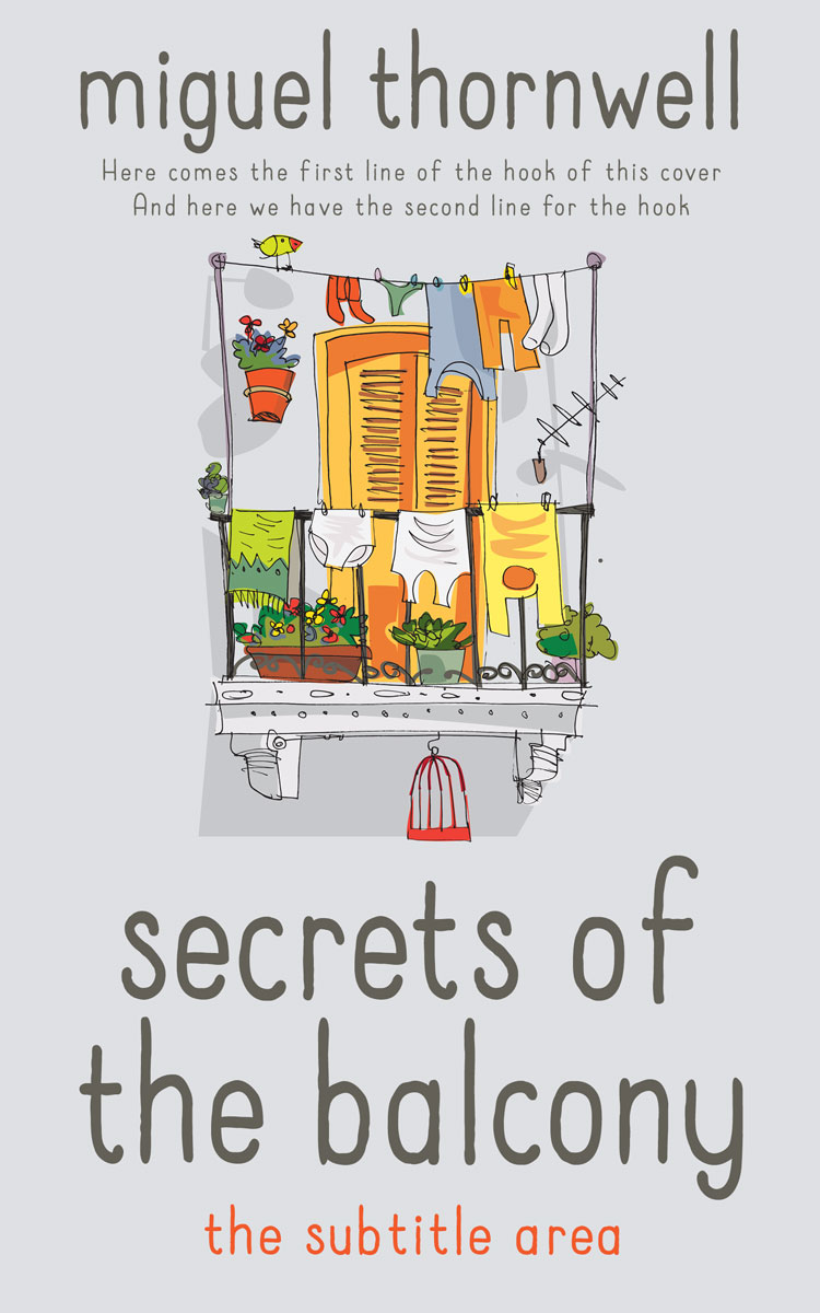 2D view of Premade Chick Lit Book Cover - Iron