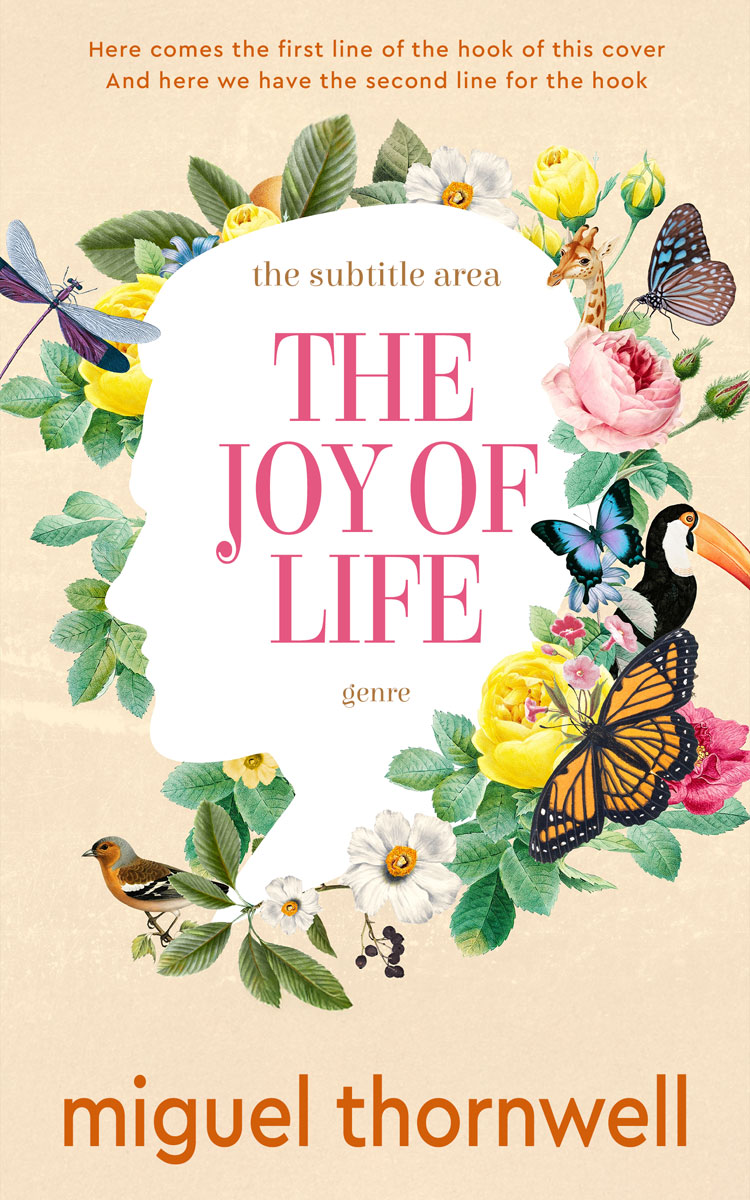 2D view of Premade Literary Fiction Book Cover - Almond