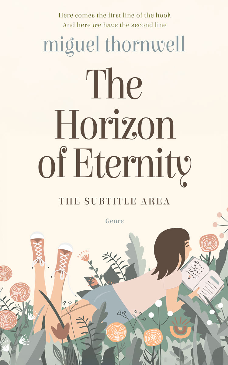 2D view of Premade Literary Fiction Book Cover - Merino