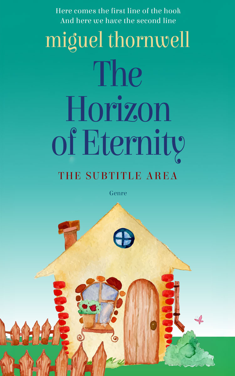 2D view of Premade Children's Book Cover - Jungle Green