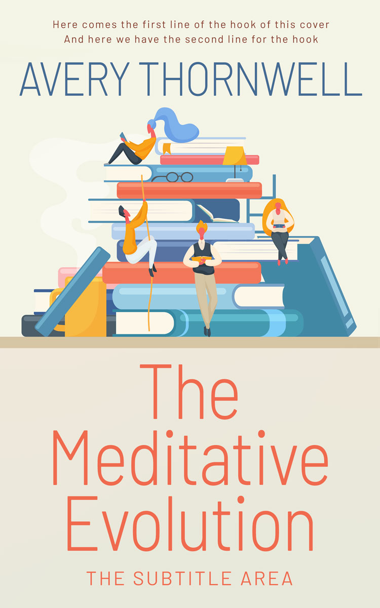 2D view of Custom & Premade Self-Improvement & Self-Help Book Cover - Satin Linen #17751 | BookCoverZone*