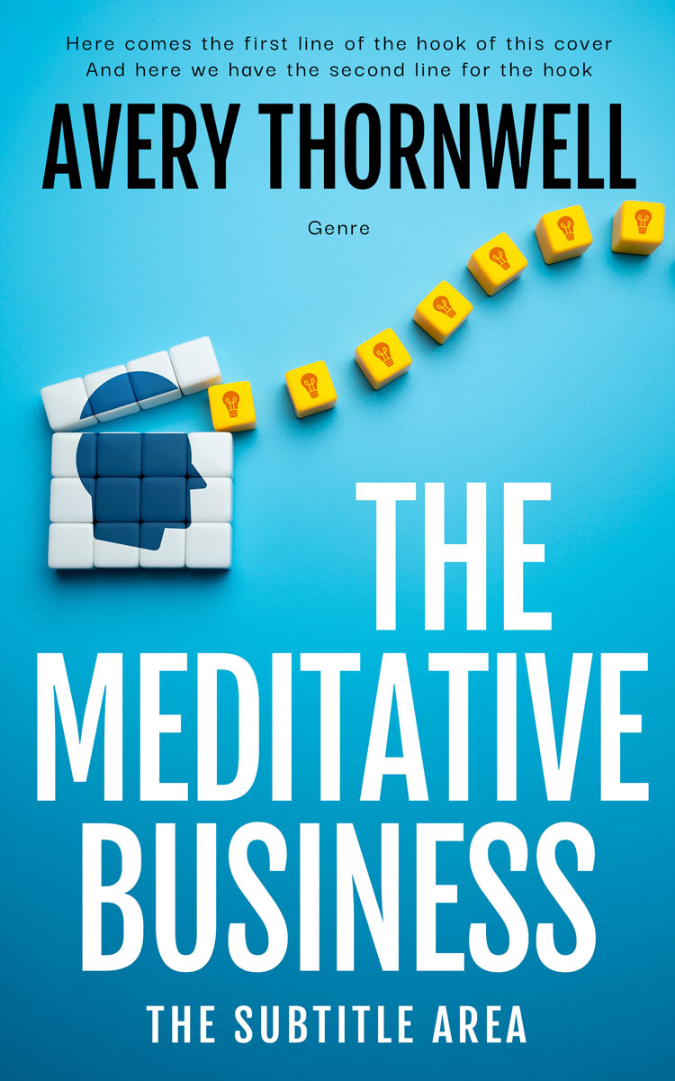 2D view of Custom & Premade Self-Improvement & Self-Help Book Cover - Picton Blue #17762 | BookCoverZone*