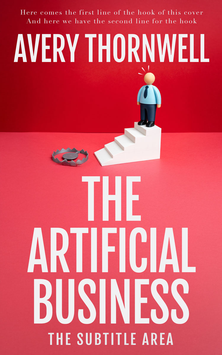 2D view of Custom & Premade Business Book Cover - Valencia #17768 | BookCoverZone*