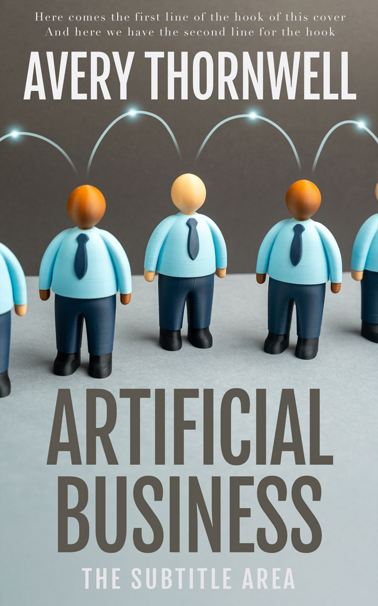 2D view of Custom & Premade Self-Improvement & Self-Help Book Cover - Fuscous Gray #17769 | BookCoverZone*