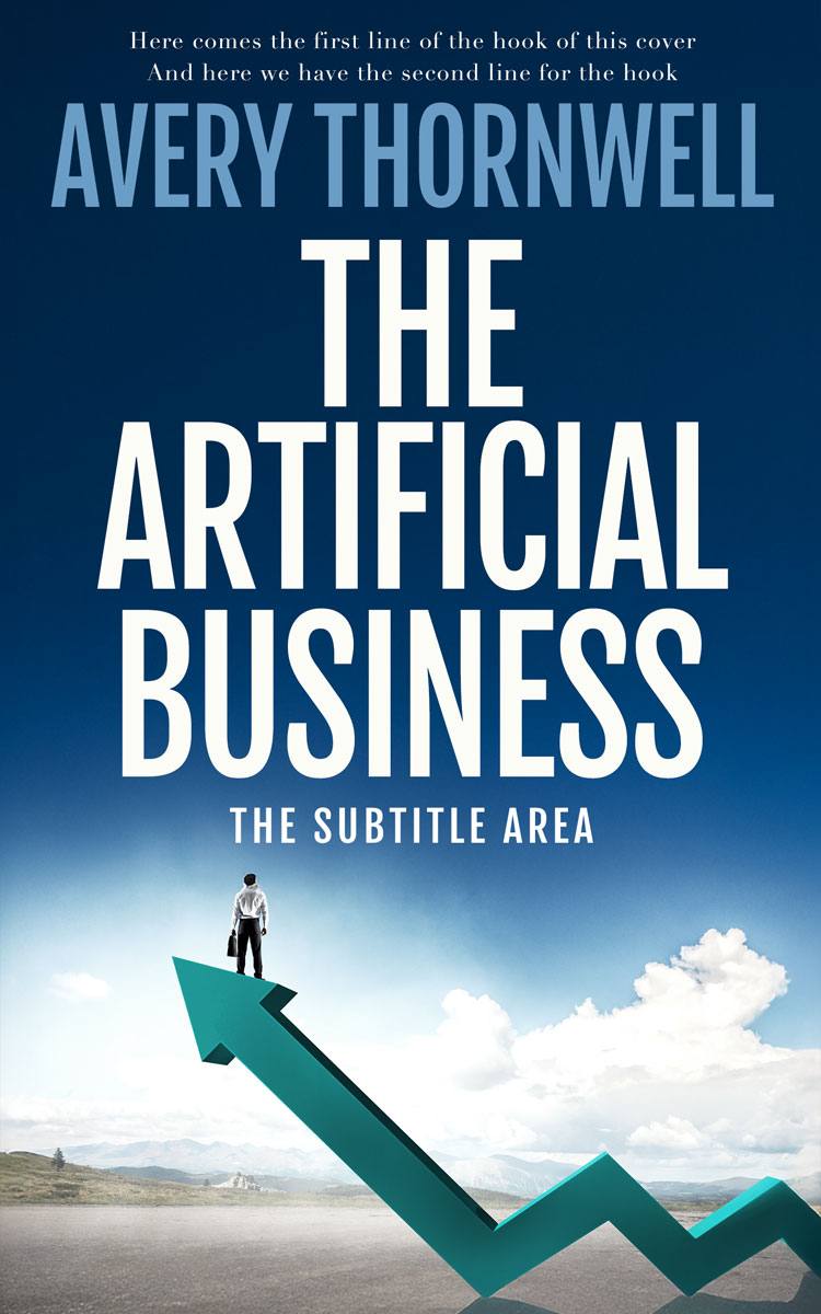 2D view of Custom & Premade Business Book Cover - Eden #17771 | BookCoverZone*