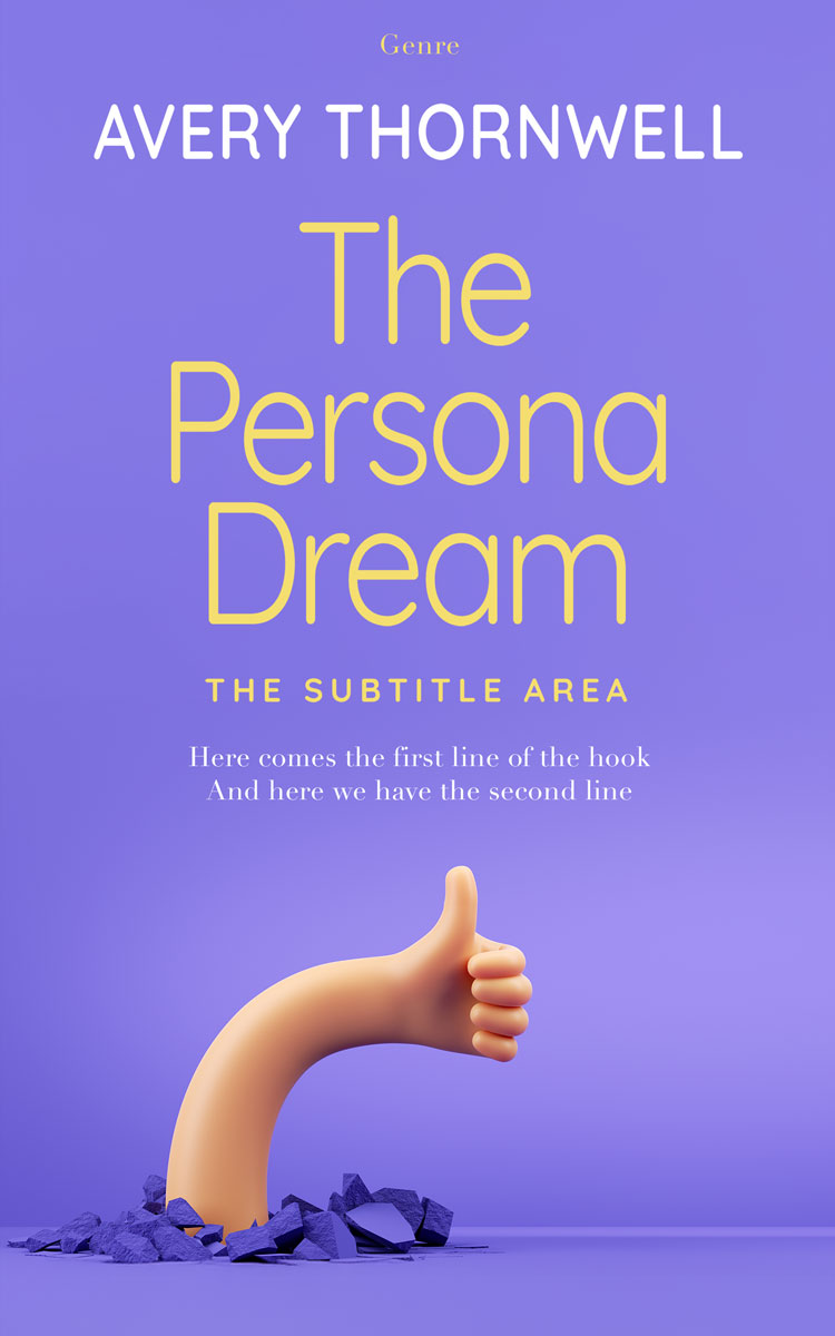 2D view of Custom & Premade Abstract Book Cover - Medium Purple #17776 | BookCoverZone*