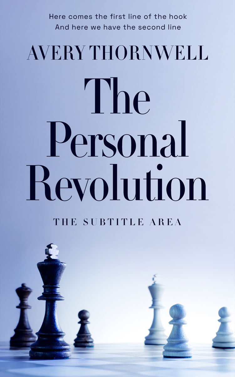 2D view of Custom & Premade Self-Improvement & Self-Help Book Cover - Periwinkle Gray #17784 | BookCoverZone*