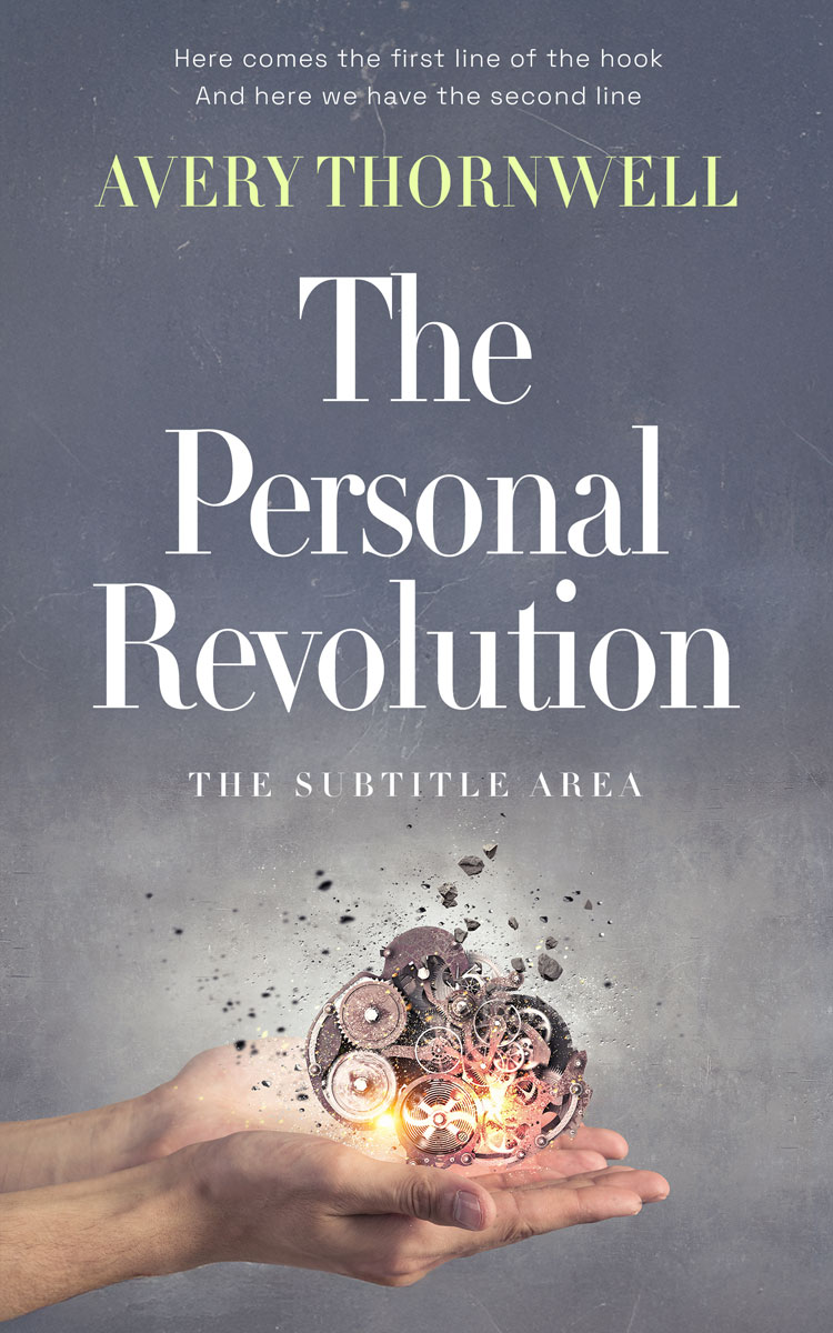 2D view of Premade Nonfiction Book Cover - Jumbo